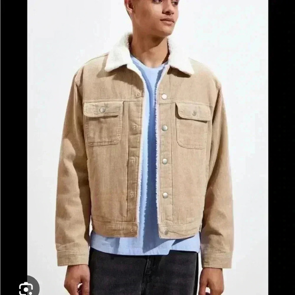 Urban Outfitters BDG Corduroy Sherpa Trucker Jacket - Picture 1 of 7